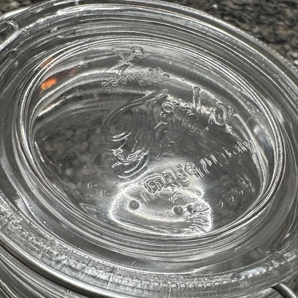 Bormioli Rocco Fido Case Clear 1L Glass Storage Jar with Secure Silver Lid NEW - Picture 3 of 12